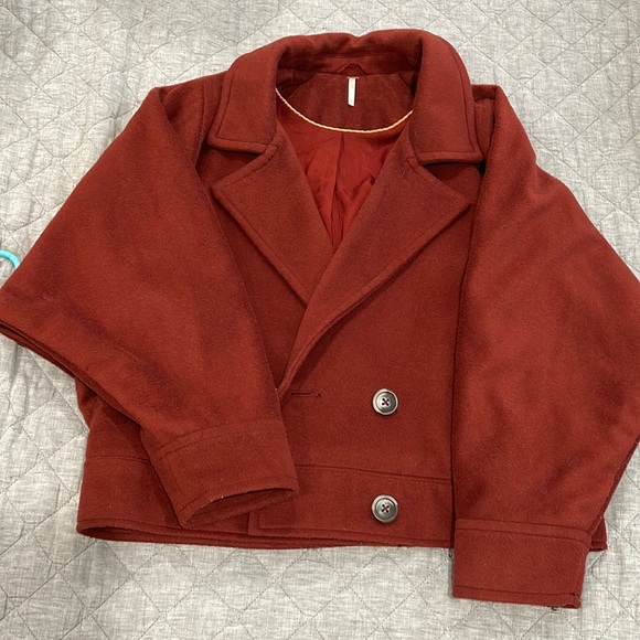 Dark red jacket. Free people. Size: S - Picture 1 of 3